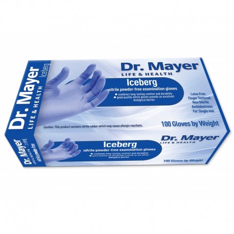 Manusi examinare nitril indigo Iceberg Dr.Mayer - XS