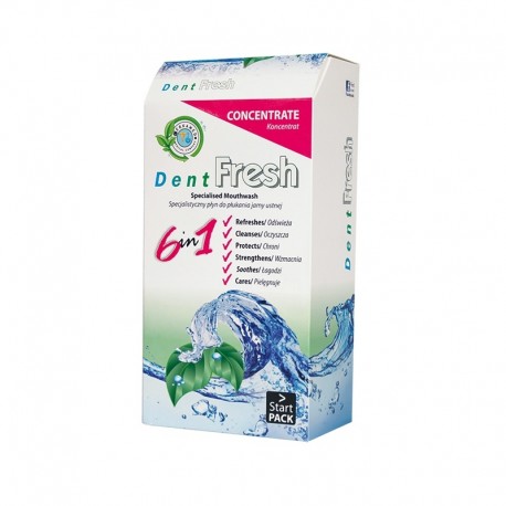 DentFresh Mint 6 в 1 - вода за уста - концентрат